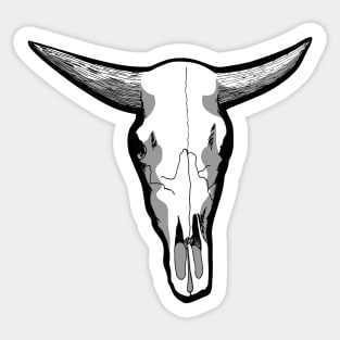 Cow Skull Sticker